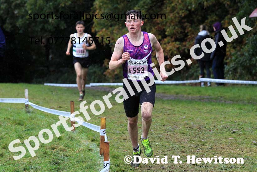 Junior Mens 2023 National Cross Country Relays, Berry Hill Park, Mansfield.  Photo: David T. Hewitson/Sports for All Pics